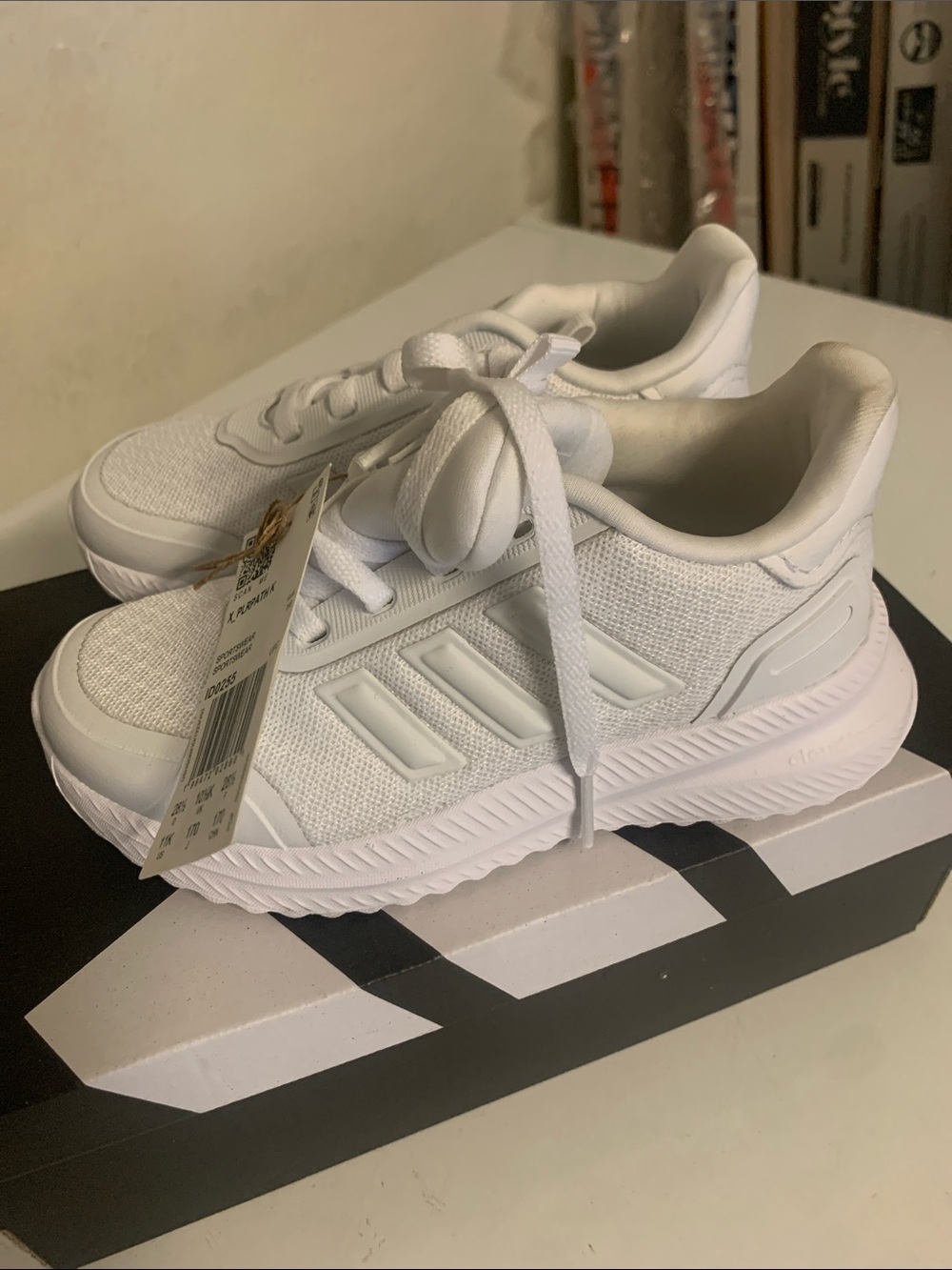 White Athletic Lace-Up Sneakers - kids